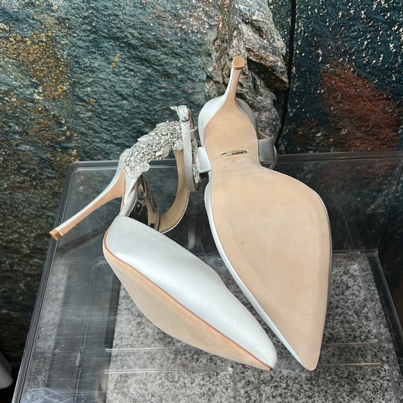 BADGLEY MISCHKA Blanca Strappy Crystal Stilettos - Picture 16 of 17